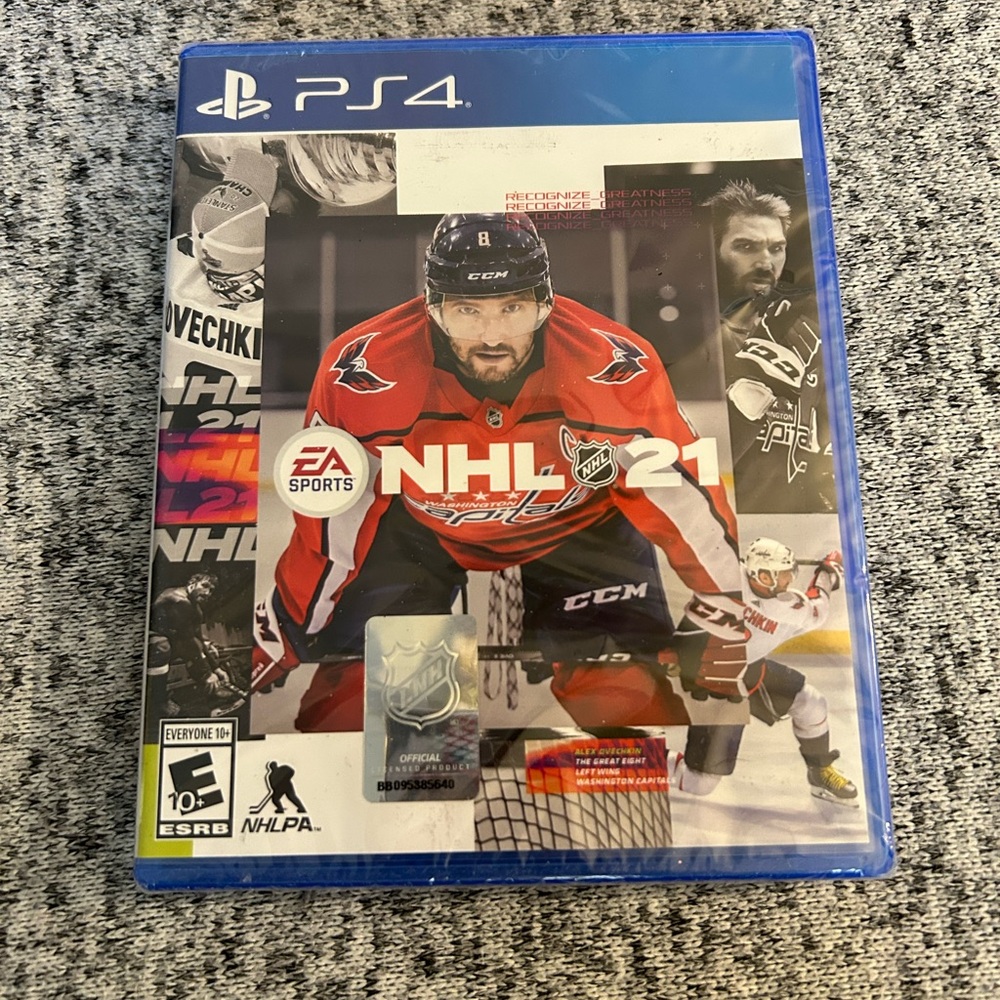 NEW NHL 21 - PlayStation 4 Ovechkin Washington Capitals Cover